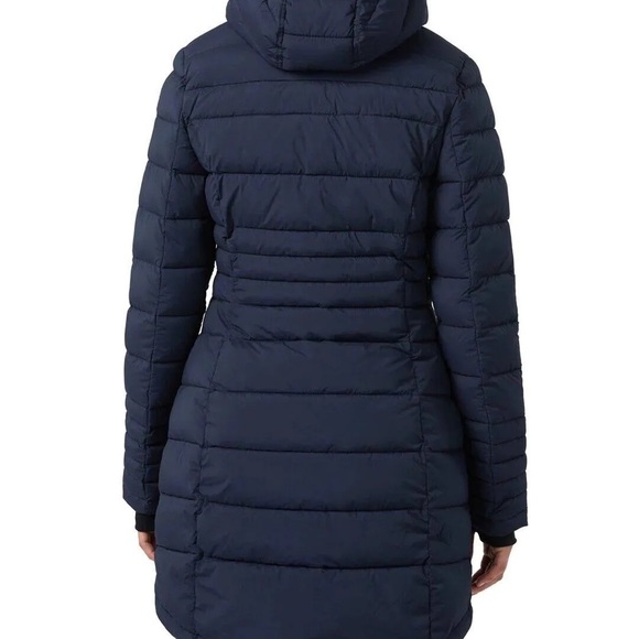 Pajar NWT Willow Puffer Black Jacket Coat Hooded Slim Featherless - Picture 3 of 9